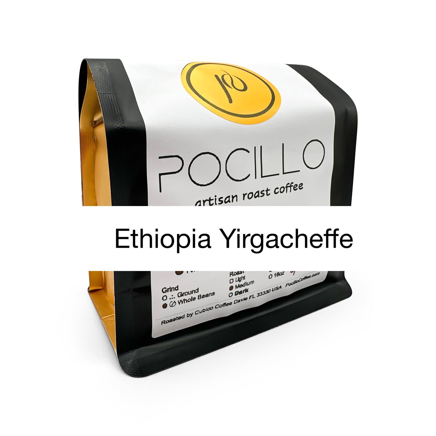 Pocillo Artisan Roast Ethiopia Yirgacheffe Coffee - Premium Arabica Bean