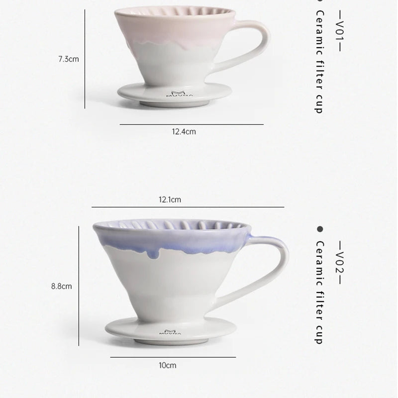 60° Ceramic Espresso Filter & Pour Over Set