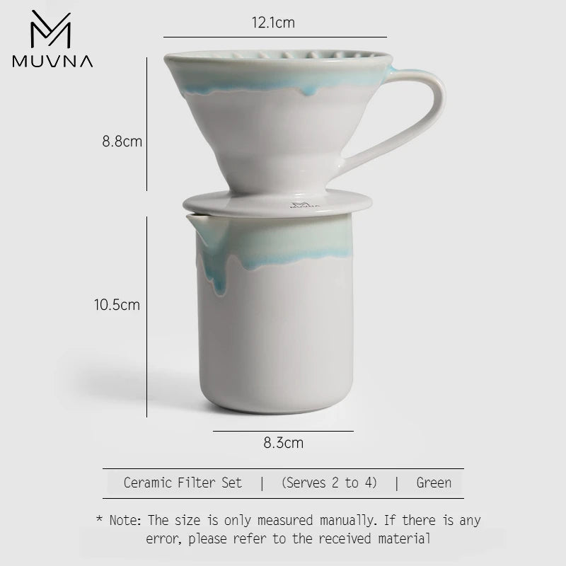 60° Ceramic Espresso Filter & Pour Over Set
