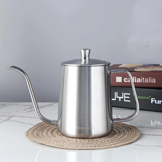 Easyworkz Gage Gooseneck Pour Over Coffee Kettle Stainless Steel Hand Drip Coffee Pot With Long Narrow Spout - POCILLO