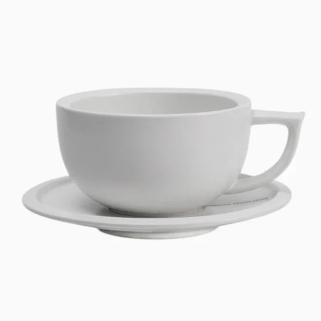 Ceramic Latte Coffee Cup and Saucer Set (9oz)