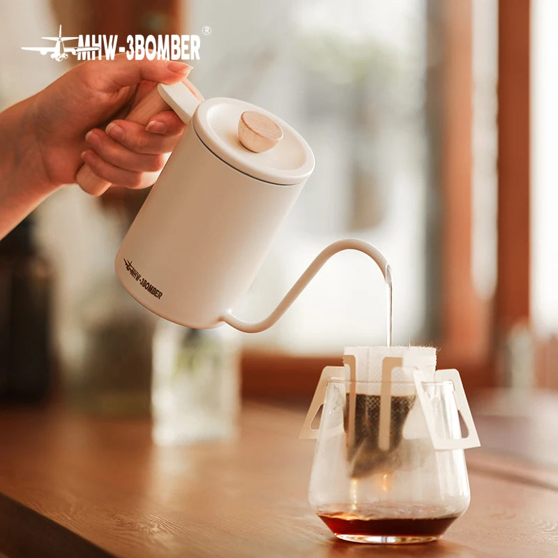 MHW-3BOMBER Pour Over Coffee Kettle 400ml/600ml Stainless Steel - POCILLO
