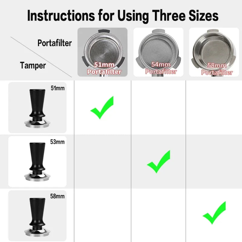 Calibrated Coffee Tamper for Delonghi and Breville Espresso Makers - POCILLO