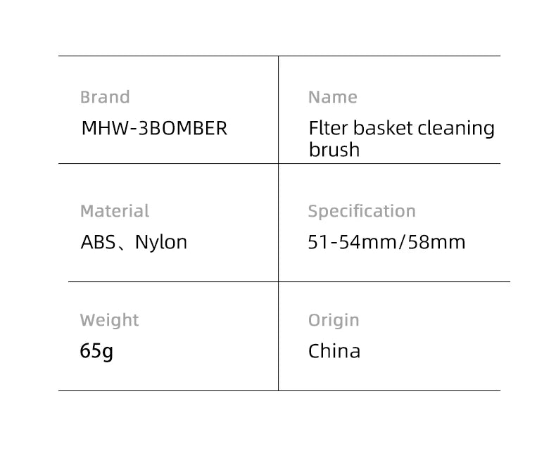 MHW-3BOMBER ABS Cleaning Brush