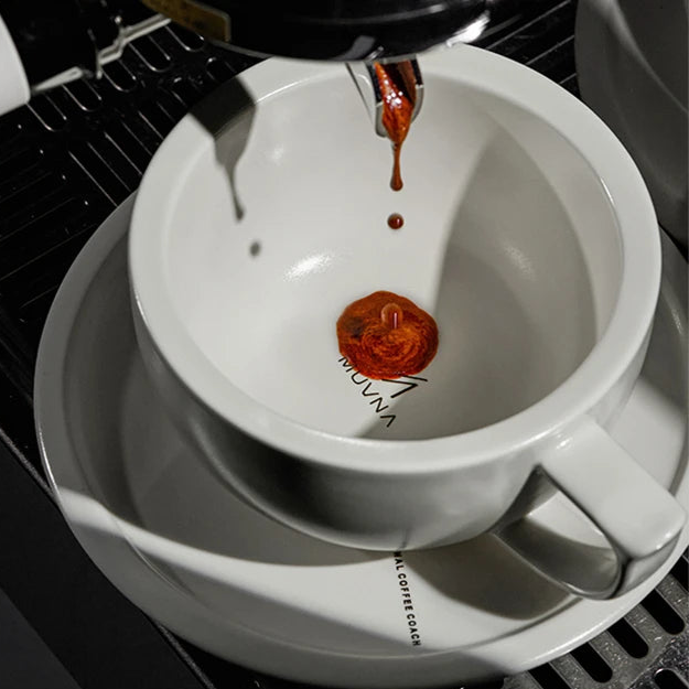 Ceramic Latte Coffee Cup and Saucer Set (9oz)