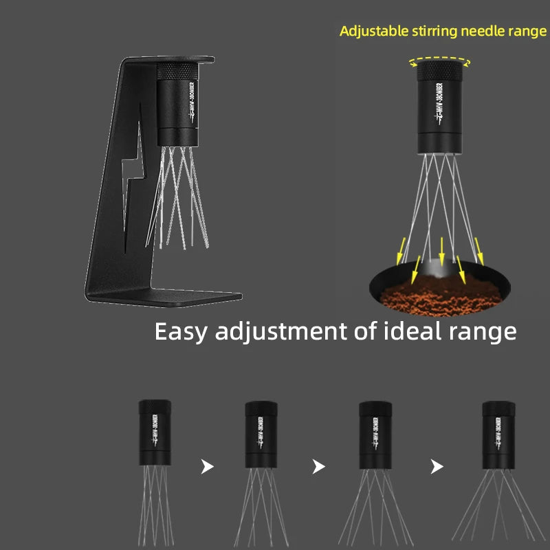 MHW-3BOMBER Espresso Coffee Stirrer with 4 Spare Needles Magnetic V2 - POCILLO