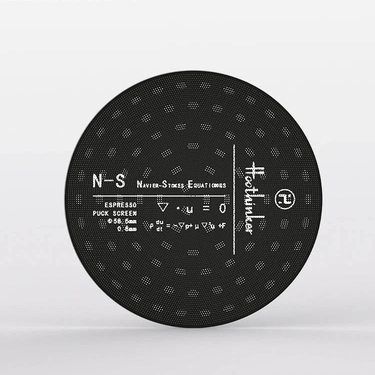 Titanium-Coated Espresso Puck Screen – Black 53mm