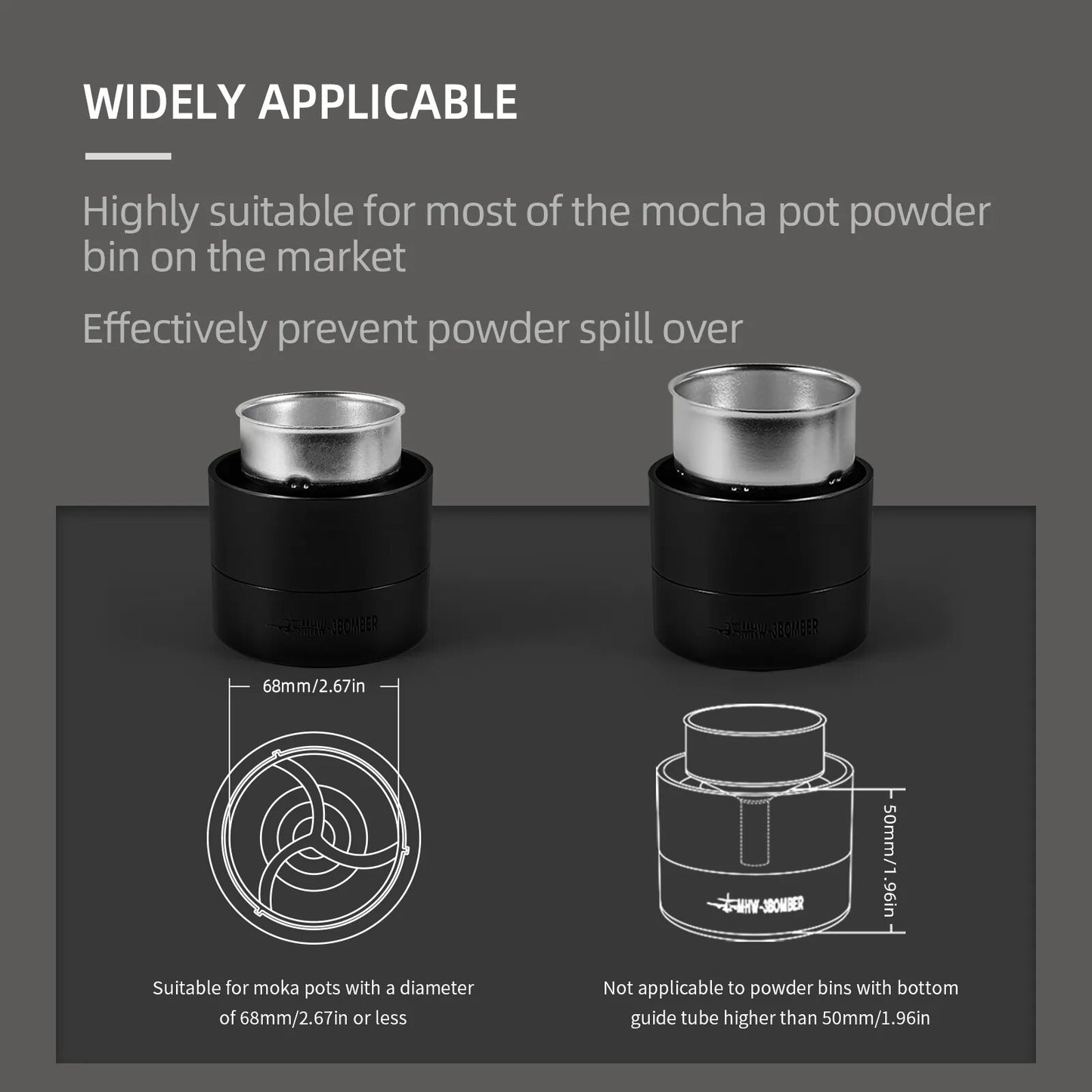 Cyclone Coffee Distributor For Moka Pot - Application