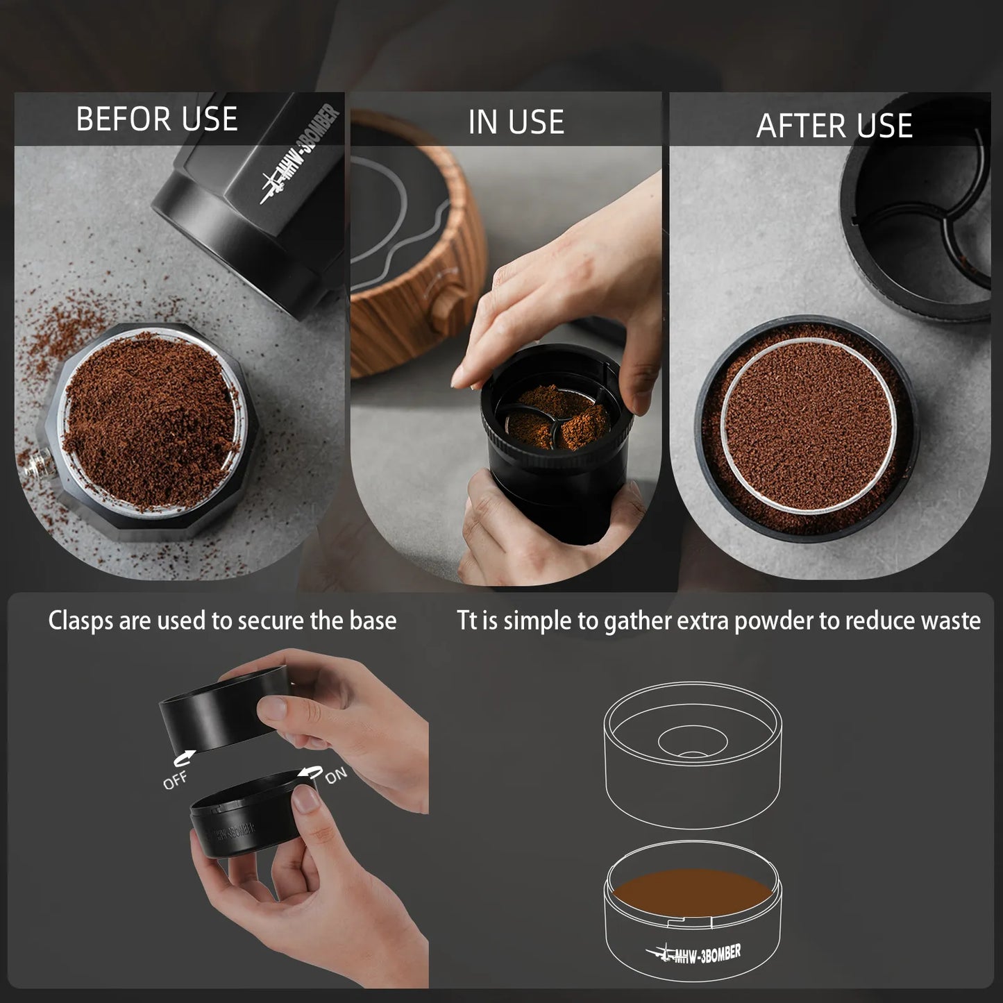 Moka Pot Coffee Distributor | no more mess - POCILLO