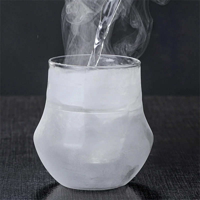 Small Capacity 120ML Double Wall Glass Espresso Cups Anti-scald Reusable Art Barista Coffee Mug Shot Glass Wine Cup Teacups - POCILLO
